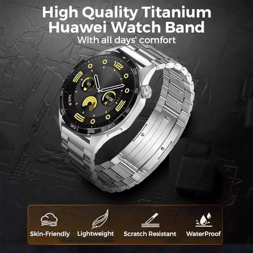 Correa metálica de titanio compatible con Huawei Watch GT 46mm 22mm miniatura 2