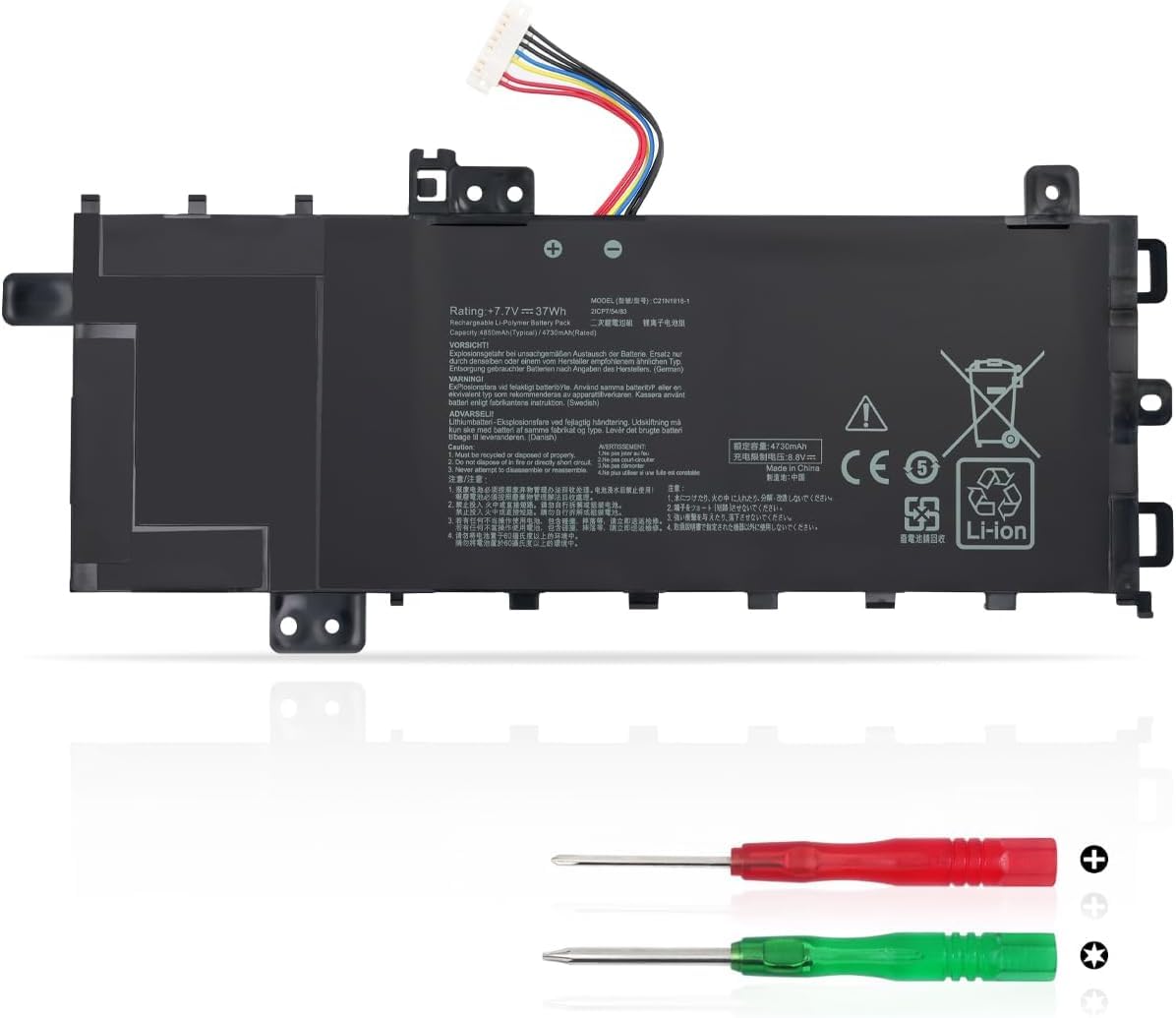 Batteria Per Asus VivoBook 15 - Modelli F512, S512, X512, K512 | C21N1818-1, 37Wh - Foto 11