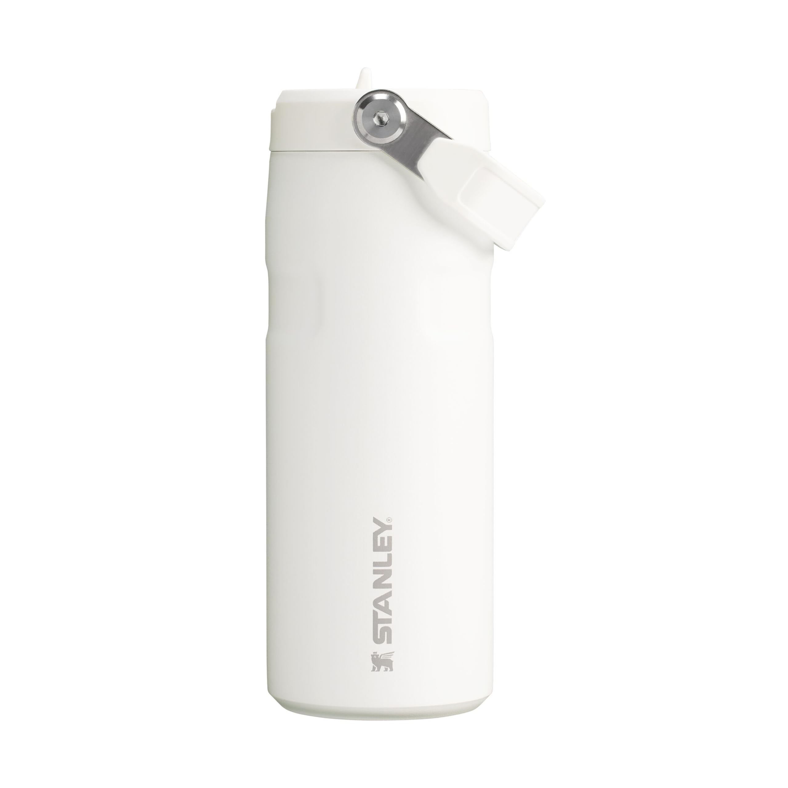 Stanley 1913 Flip Straw Trinkflasche mit Strohhalm 0.47L - Thermobecher Kühlt 8 Stunden - 40 Studen Eisgekühlt - BPA-frei - Auslaufsicher - Für Getränkehalter - Spülmaschinenfest - Frost