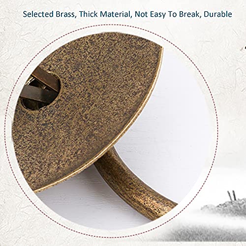 Golpeador de puerta o aldaba para puerta vintage hecha de latón macizo y metal resistente B 3