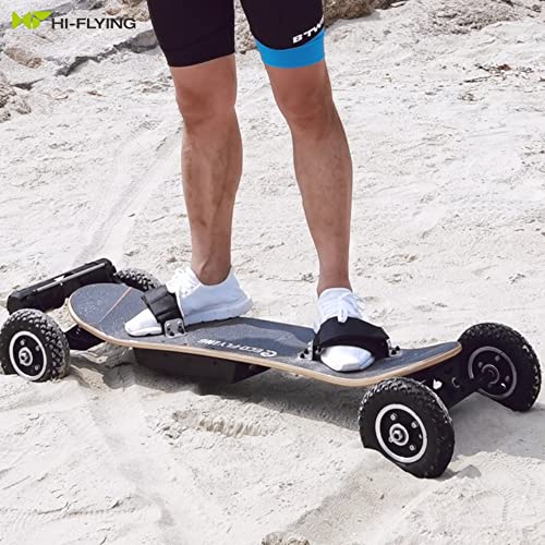 Foto von Offroad Elektrisches Skateboard Longboard mit Fernbedienung Leistung 1650W * 2 Double Drive Extremsport Longboard für Erwachsene und Jugendliche Schiff aus EU-Lager