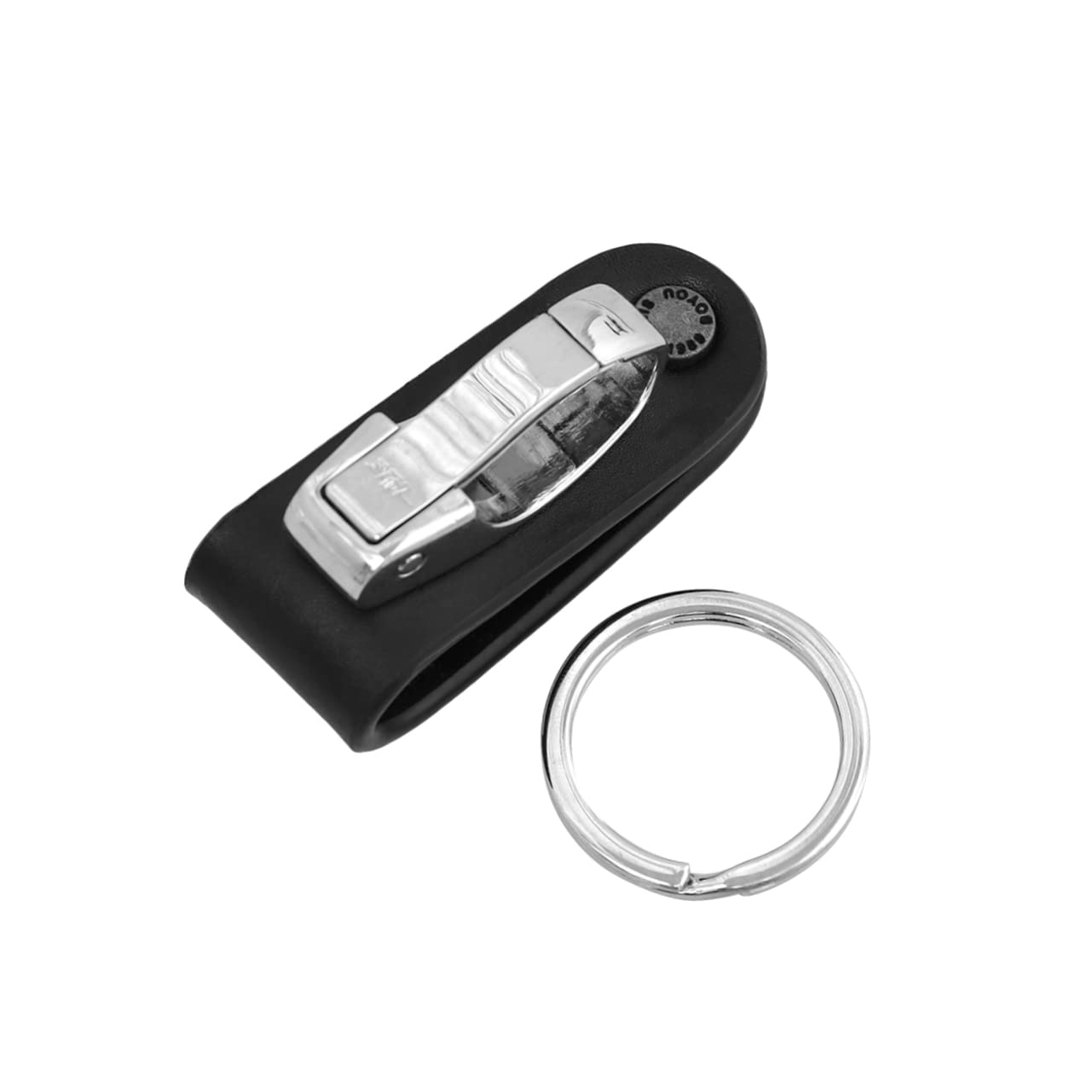 NUOBESTY Clave Clips De Metal De Protección De Los Hombres Soporte De Acero Cinturón Colgante Organizador Asiento Gancho Colgando Hombres Fro Llavero De Cuero Desmontable Para Hombre Para