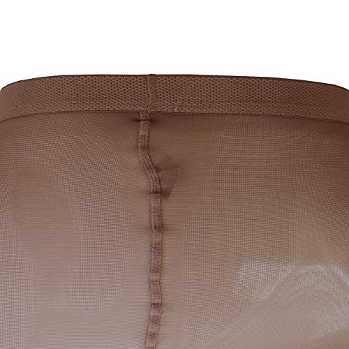 Image of Truform Sheer Compression Pantyhose, 15-20 mmHg, Women's Shaping Tights, 20 Denier, Taupe, Queen (Pack of 2)