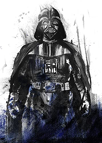 Komar Star Wars IADX4-017 Fleece Photo Wallpaper Star Wars Watercolour Vader Size: 200 x 280 cm (Width x Height) Darth Father Children's Room - Image 2