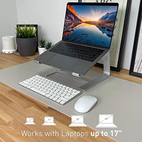 Macally-Laptop-Stand-for-Desk-Aluminum-Laptop-Riser-Stand-for-Desk-Ergonomic-Laptop-Holder-Mount-Use-as-Macbook-Stand-ProAir-or-Notebook-Computer-Stand-between-10-to-173-Inches-Silver