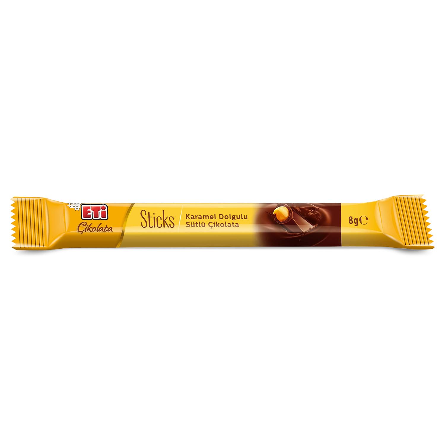 Eti Çikolata Karamel Dolgulu Stick 40 Adet x 8g