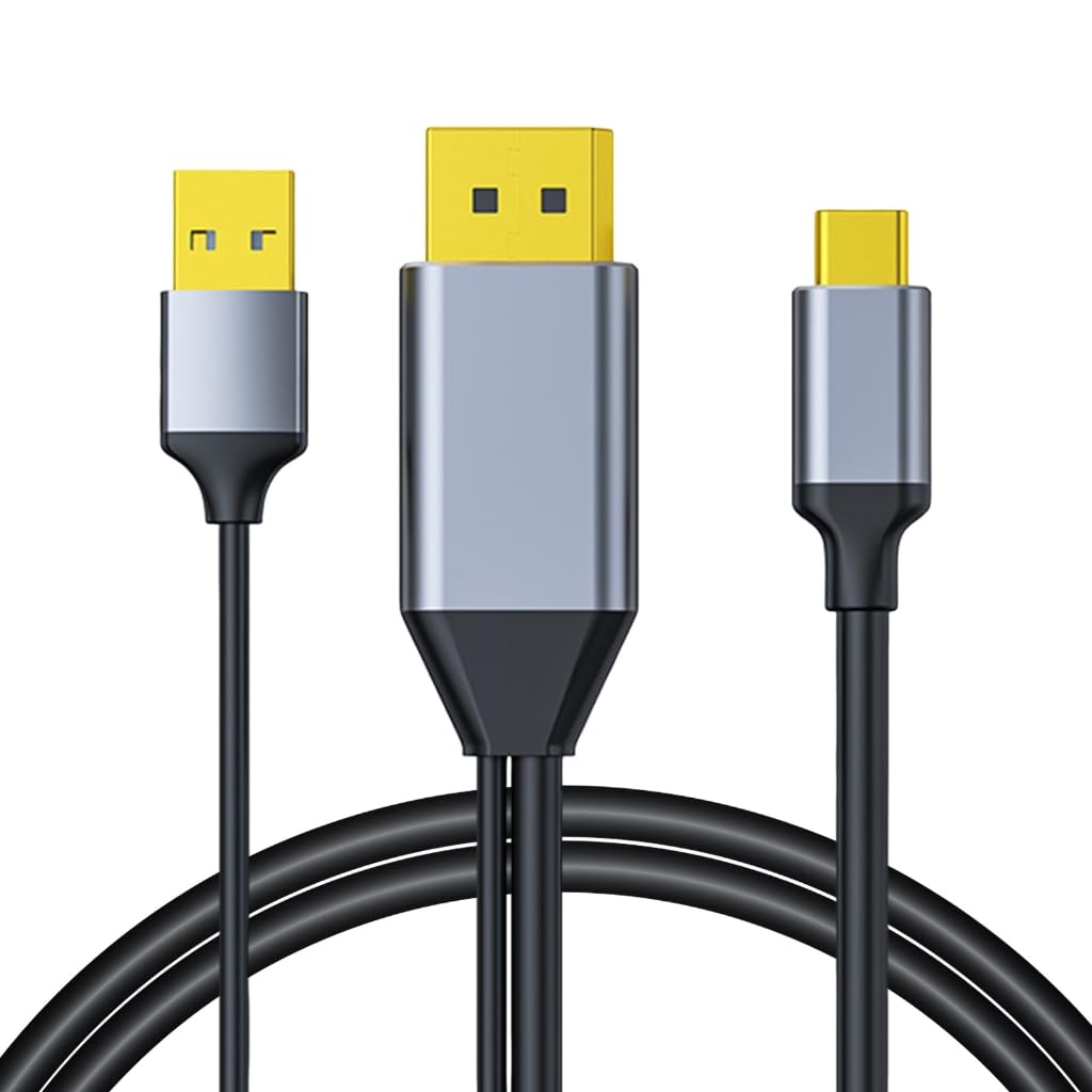 Kabel USB C na kabel 4K przy 60 Hz typ C do 2K 144 Hz kabel do laptopa tabletu zewnętrzny przenośny wyświetlacz