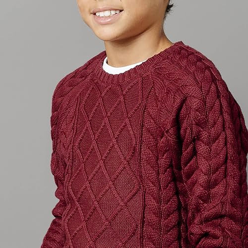 Image of Hope & Henry Boys' Long Sleeve Crew Neck Pullover Sweater