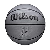Wilson Balón NBA Team Tribute Solid, Costuras Profesionales, Estabilidad y Cubierta de Rendimiento, Juego al Aire Libre, Todas Las Superficies, Equipo: Los Angeles Lakers, Color: Amarillo, Talla: 5