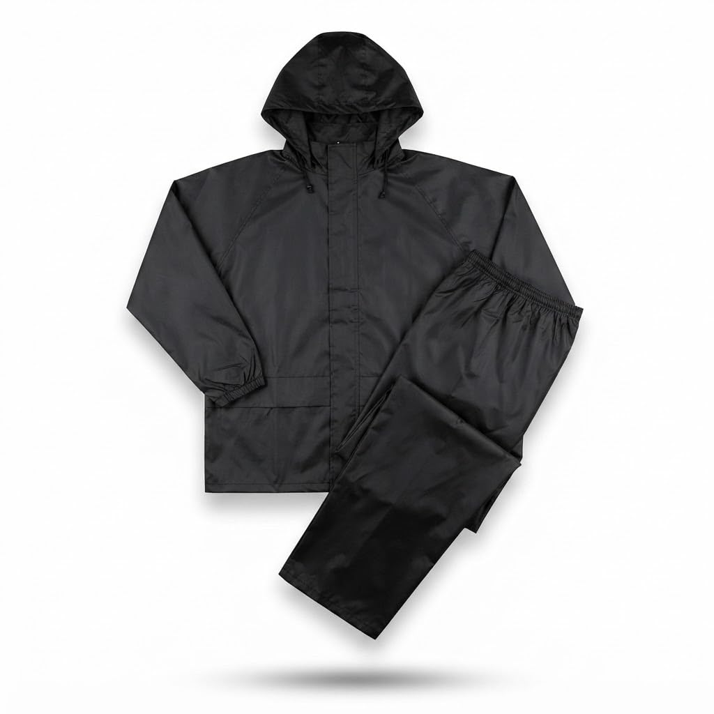 { 2026 Brings 5 Years WARRANTY ) Raincoat for Men - Heavy Duty Waterproof Rain Suit with Hood & Carrying Bag, Durable Rain Jacket & Pant Set for Bike Riding, Travel & Rainy Season.-image-13