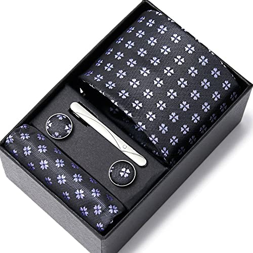 Set de corbatas para hombres con accesorios en caja