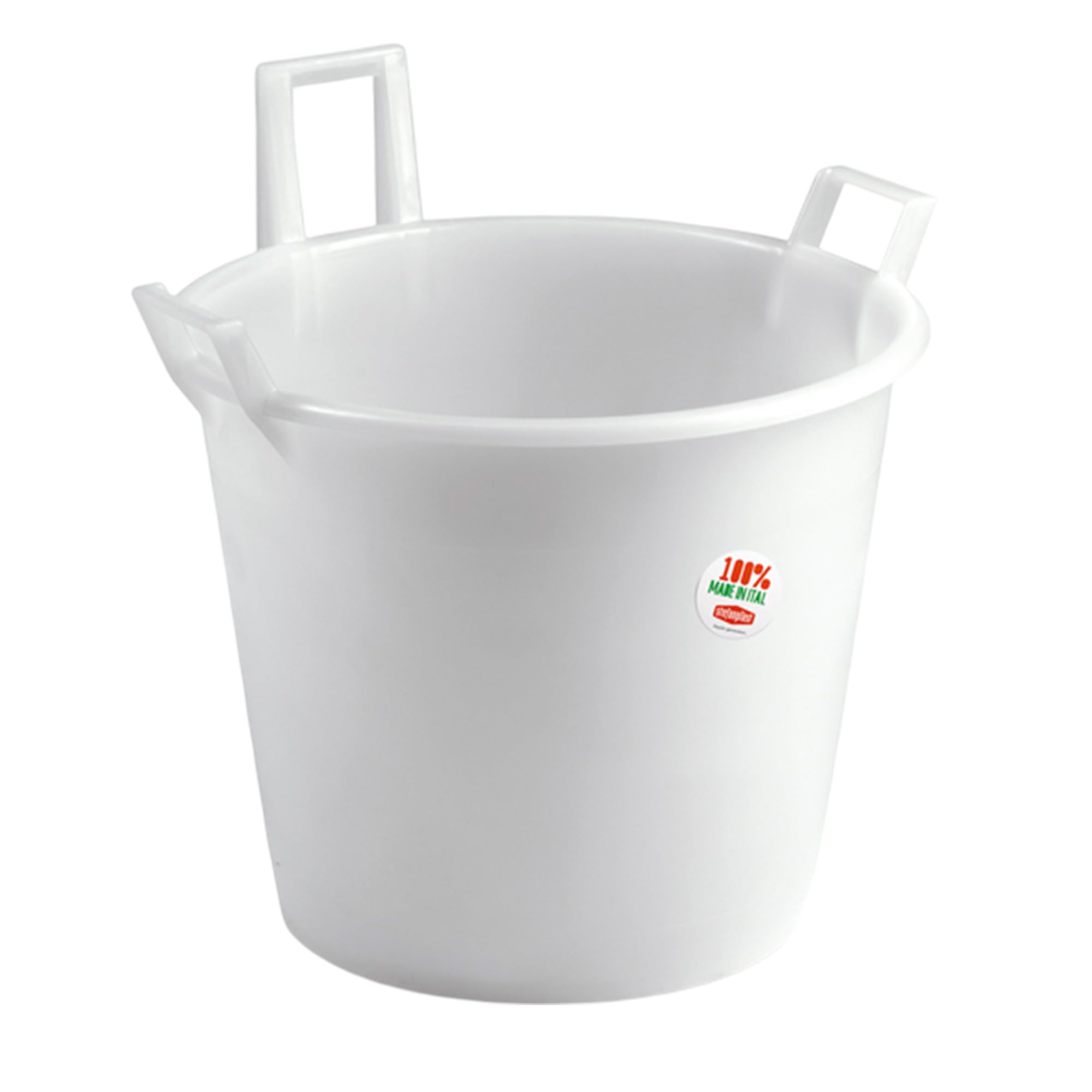 Stefanplast Mastillo de 3 asas de poliéster, blanco, 45 l, 50 cm, Polyethylene