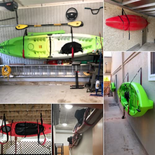 Cor Surf Kayak Or Paddleboard Heavy-Duty Padded Wall Storage Sling | Rack Mount #TOP3