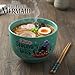 Silver Buffalo Disney Villains Little Mermaid Ursula's Shrimpy Bits Ceramic Ramen Noodle Rice Bowl with Chopsticks, Microwave Safe, 20 Ounces, Little Mermaid Ursula's Shrimpy Bits