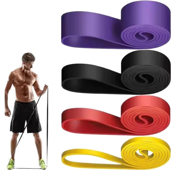Fitness Widerstandsband aus TPE, Klimmzughilfe Band, Trainingsband für Krafttraining, Muskelaufbau, Dehnen, Physiotherapie und Fitness, 2080mm