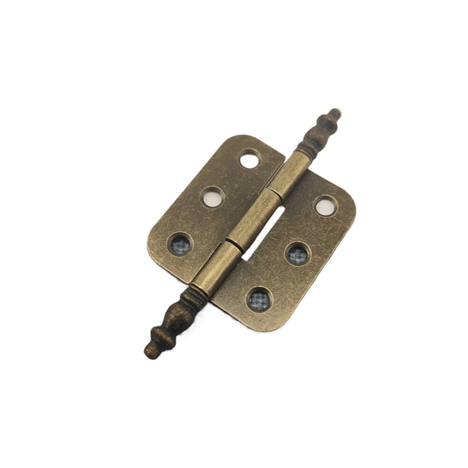 Kdhcvkz Bronze 4Pcs Door Cabinet Hinges Wooden Furniture Decoration Hinges With Screws 6 Holes