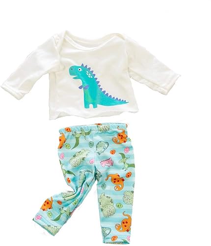 Accesorios de ropa de muñeca de 18 pulgadas ropa de dormir pijama de muñeca para niños y niñas conjunto de regalo con pantuflas de muñeca accesorio