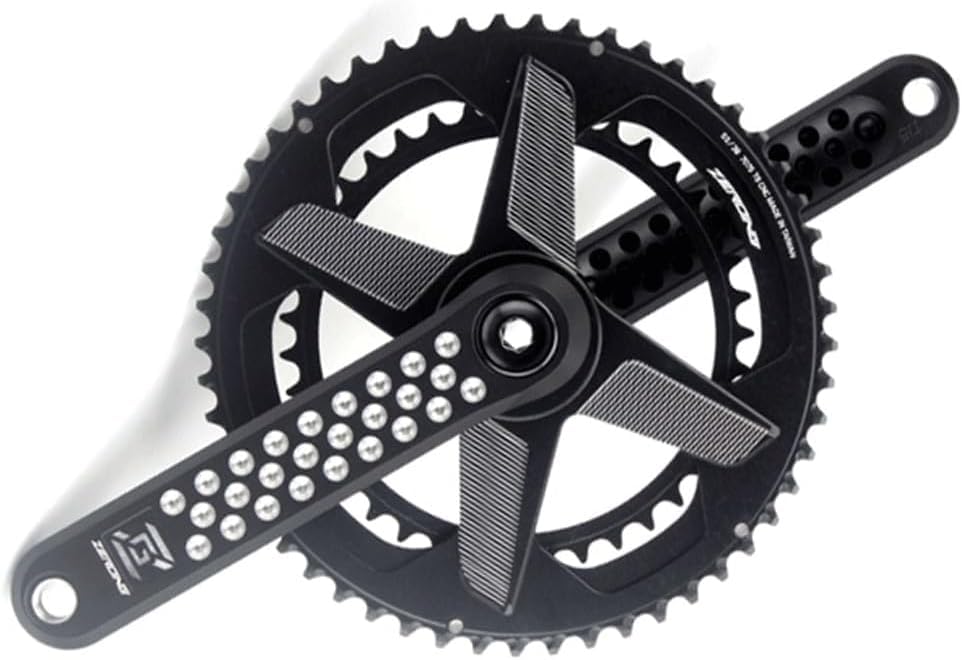 Pédalier de vélo de route 53-39T argent 170 mm compatible 9 10 11 12 vitesses GXP