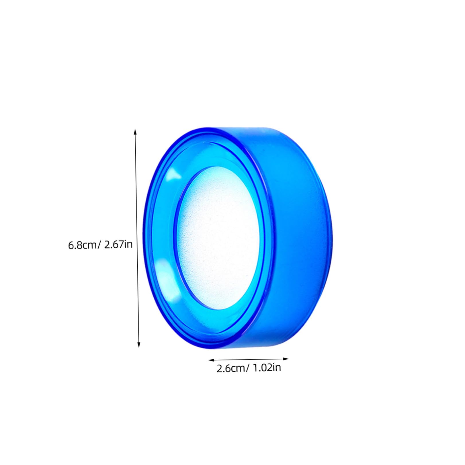 Umidificatore per Dito Spugna Rotonda in Plastica 6 Pezzi per Bagnare Rapidamente la Punta delle Dita