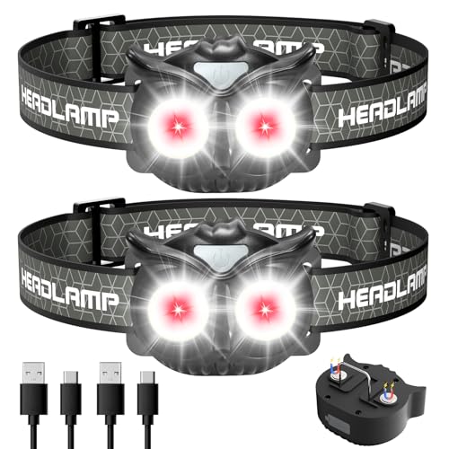 Lampe Frontale LED Lsnisni 1500 Lumens - 2 Pièces Avec Piles, IPX5 Étanche, 7 Modes Pour Camping, Course