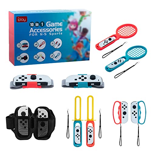 Mcbazel Kit de Accesorios para Switch Sports, 2023 Kit deportivo 10 en 1 para Switch Paquete...