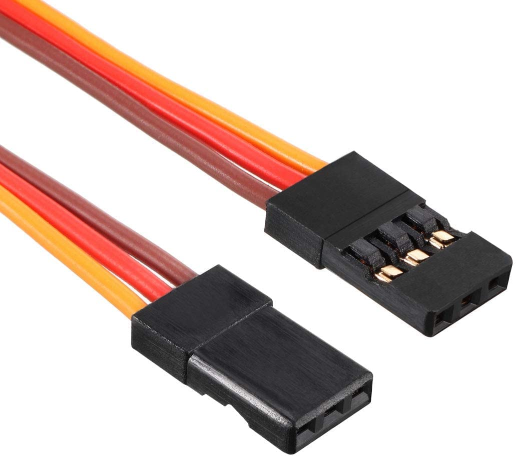 VUNIVERSUM 5 pezzi Premium Servo Y Cavo di prolunga V Cavo Y Prolunga per JR Futaba Robbe Graupner Hitec 10 cm 26AWG RC