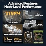 (2026 Upgrade) CoasTeering Pool Vacuum Robot, with 200 Mins Runtime, Dual Brushless Motors, 2 Cleaning Path, Cordless Robotic Pool Cleaner Robot for Above Ground Pools and Flat Pools Up to 1219 Sq.ft