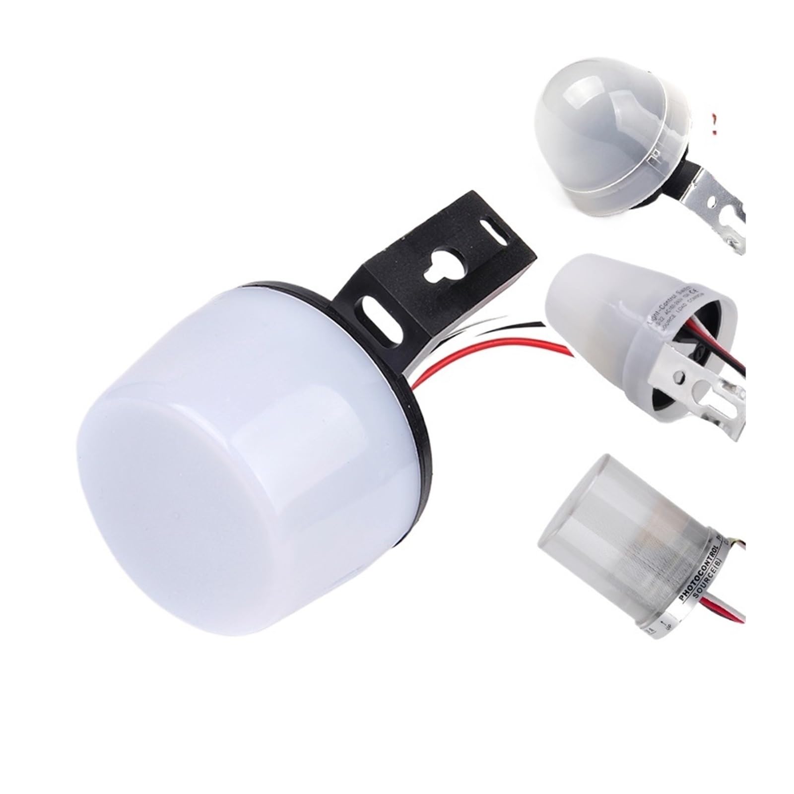 220V fotoelektryczny kontroler światła fotokomórka 10A 16A 25A czujnik indukcyjny fotoelektryczny przełącznik (pomarańczowy)