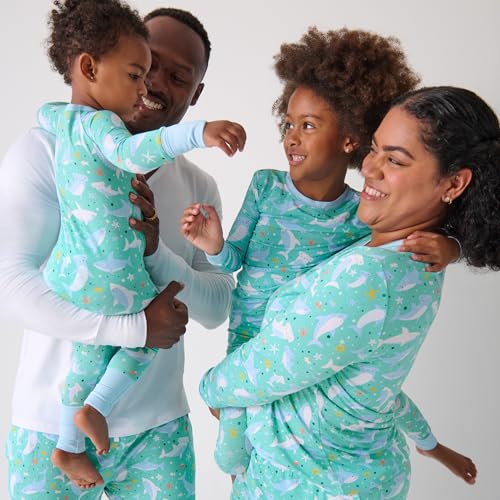 Image of Little Sleepies Womens Pajama Top, Viscose from Bamboo, Henley Button Up Nursing PJs, Family Matching Pajamas for Women Set