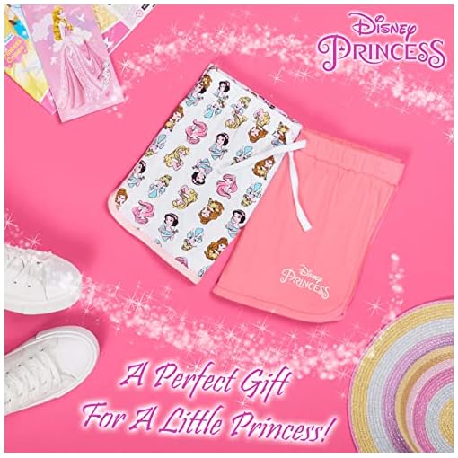 Disney Meisjes Pyjama Broekjes 2 Pack Katoen Prinses Pyjama Shorts - Image 3