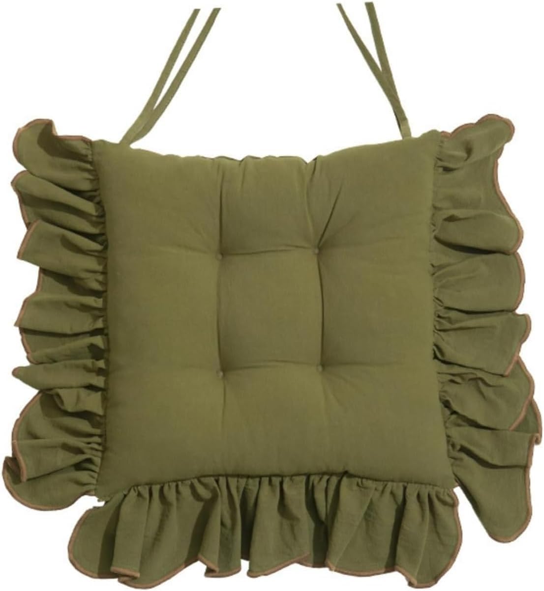 Ruff galette de chaise anti-glisse en coton pour soulager l'assise inconfortable