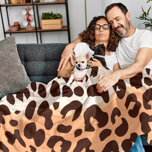 Couverture Microfibre Chaude Léopard : Jeté Polaire Doux Infroissable - 7