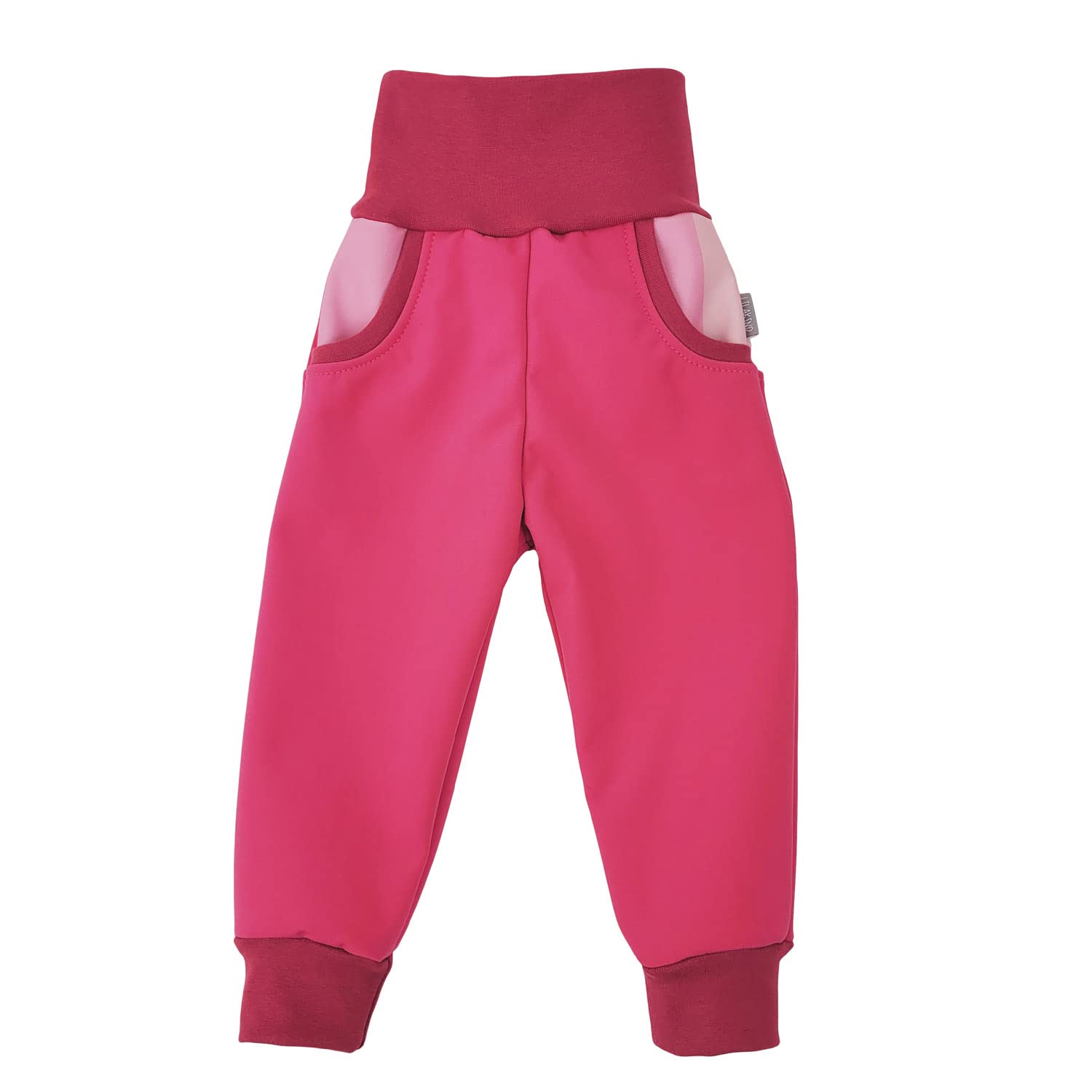 Lilakind“ Baby Kinder Softshellhose Pumphose Matschhose Regenhose mit Hosentaschen Uni Gestreift Gr. 68-146 - Made in Germany