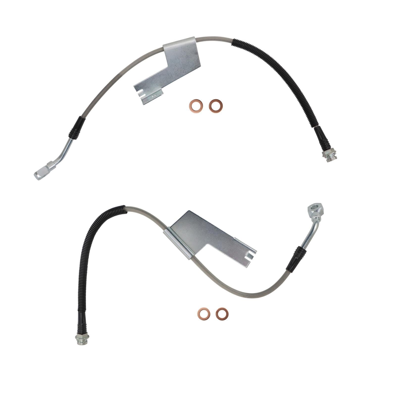 TRQ Front Performance Brake Hose Set