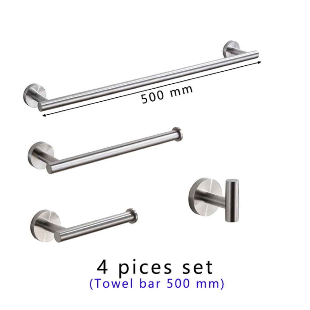 Okrągłe akcesoria łazienkowe szczotkowane stalowe papierowe papierowe papier toaletowy Ręcznik Ring Hook Hook Ręczkowy BARDZE