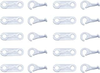 Yoogeer 10 Pairs Replacement Parts for Thomas Train Trackmaster Toys Couplers Hooks Eyes -White