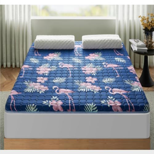 Colchón de futón antideslizante, colchón plegable de látex para dormitorio y sala de estar, almohadilla delgada para dormir para dormitorios, colchón de suelo tatami para dormir