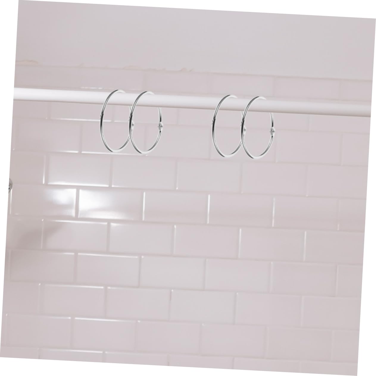 MAGICLULU 4 Juegos Anillo De Cortina De Ducha Anillos De Ganchos De Cortina De Ducha Anillos De Ducha para Cortina Ganchos Decorativos para Cortinas De Baño Planchar Silver 30 Uds * 4