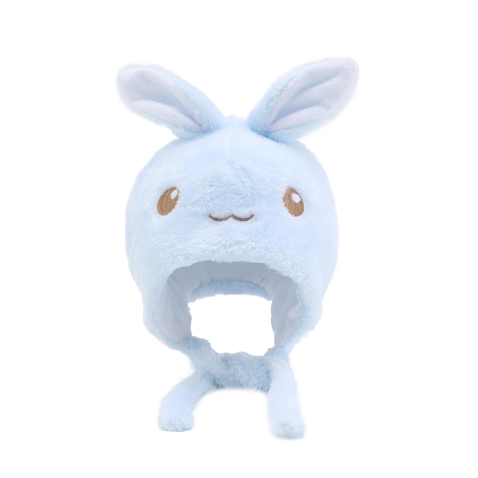 Winter Beanie Hat for Baby Toddler with Earflap Cute Rabbit 1-3 Years Old Inside Cotton Soft Thick Double Layer