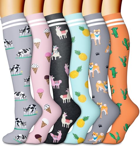 Image of Compression Socks (7 Pairs), 15-20 mmhg is BEST Graduated Athletic & Medical for Men & Women, Running, Flight, Travel, Nurses, Pregnant - Boost Performance, Blood Circulation