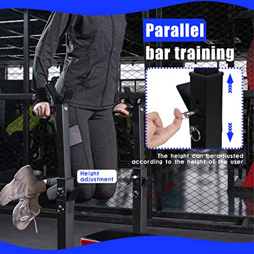 Adjustable Weight Bench Workout Bench for Full Body Exercise Olympic Weight Bench Folding Barbell Rack Stand