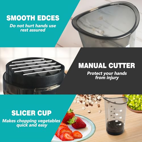 Cortador manual de frutas y verduras con contenedor miniatura 5