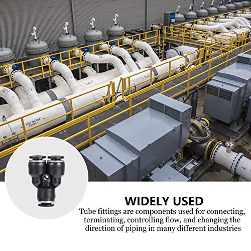 VILLCASE 12 Pcs Conector de Tubo Pneumático Em Forma de Y Acessórios de Liberação Rápida de Plástico