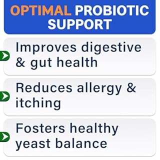 Probiotics for Dogs - Gas, Diarrhea, Allergy, Constipation, Upset Stomach Relief, w/Digestive Enzymes + Prebiotics - Chewable Supplement - Improve Digestion, Immunity - Dog Probiotics Chews - 120Ct