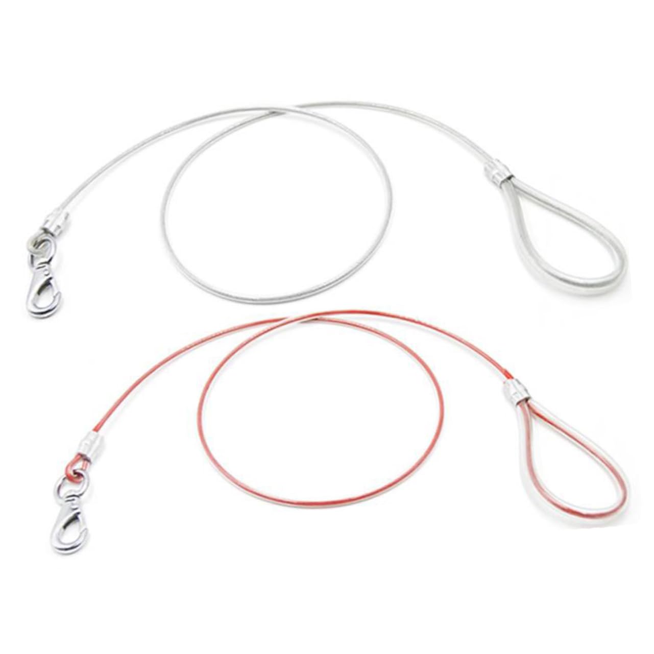 Garneck Dog Control Leash Pet Wrapped Steel Wire Harness Mountain Climbing Rope for Safe Pet Grooming