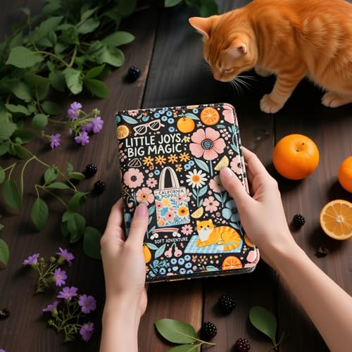 Image of CoBak Case for 6 inch E-Reader - PU Leather Smart Cover with Auto Sleep /Wake & Hand Strap, not Compatible with Kobo Clara,Little Joys