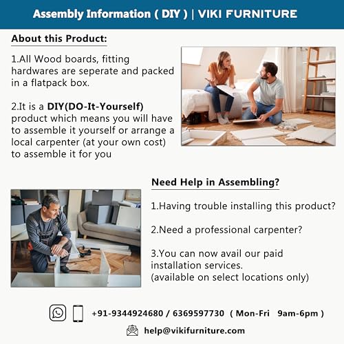 Image of VIKI Wardrobe | Wooden Almirah for Open Shelves with 4 Small Door Wardrobe (Brussel Walnut - 40D x 80W x 180.8H) | 1 Year Warranty | Free Assembly