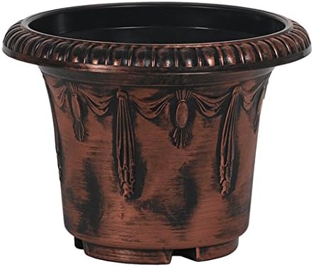 Recycled Composite Planter, 11.25 by 8.5-Inch, Copper Wash