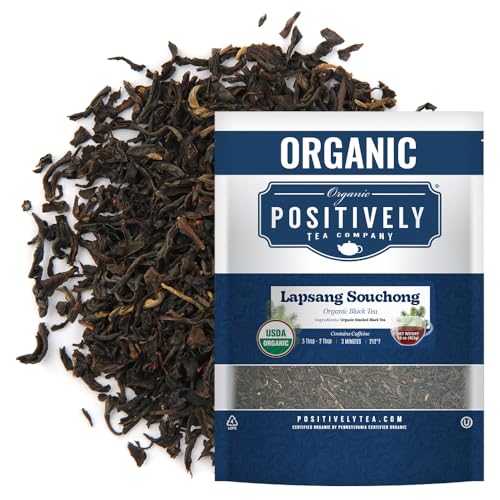 Image of Organic Positively Tea Company, Lapsang Souchong Black Tea, Loose Leaf, 16 Ounce