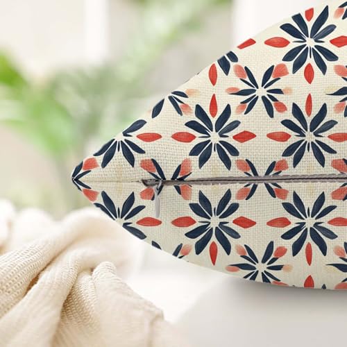 Housse coussin exterieur blanc imperméable et double face pour canapé de jardin